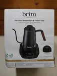 Brim Temperature Control Electric Gooseneck Kettle With Capacitive Touch Black Open. Price: $51.99.