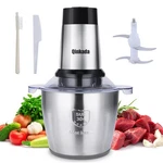 Qinkada Food Processor, 500W Powerful Meat Grinder, 14 Cup, Bowl, Silver New. Price: $69.22.