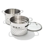 Oxo Stainless Steel 8 4QT Multipurpose Boiler Pot Steamer Insert Glass Lid New. Price: $98.74.