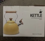 Rockuwalk 2.5L Yellow Stainless Steel Whistling Tea Kettle HEBL6023 New. Price: $40.00.