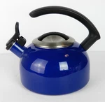 Kitchenaid Stainless Steel Navy Blue Enamel 2 Qt. Handle Whistling Tea Kettle Used. Price: $20.00.
