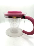 By Bodum - Glass Teapot Kettle Plastic Infuser 32 Oz (1 Liter) Pink! Used. Price: $25.00.
