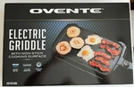 Ovente Electric Griddle With Non-stick Cooking Surface, GD1610B, New Box. Price: $20.00.