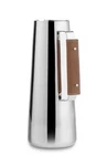 Nambe Tahoe Collection Stainless Steel Pitcher With Leather Wrapped Handle New. Price: $75.00.