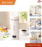 Compact 400ML Stainless Steel Travel Electric Kettle - Safe & Lightweight Design New. Price: $41.84.