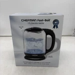 Chefman 1.7 Liter Electric Glass Tea Kettle Fast Hot Water Boiler One Touch O... New. Price: $28.80.