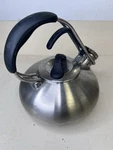 Chantal Whistling Tea Kettle Brushed Stainless Handle 1.8 Qt SL37-LOOP Brs Used. Price: $24.87.