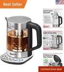 Electric Kettle With Tea Infuser Temperature Control 1.7L Rapid Boil Safe New. Price: $97.51.