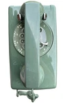 Western Electric 1971 Rotary Wall Telephone Model 554 Original Moss Green Used. Price: $124.98.