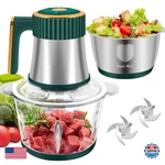 G4S3 Food Processor 5-SPEED Electric Chopper Meat Grinder 2 Bows 8 Cup Vegetable New. Price: $49.49.