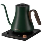 Electric Kettle Gooseneck 0.9L Precise Temperature Control Forest Green Steel New. Price: $124.99.