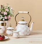 Mackenzie Childs 2QUART Tea Kettle Rosy Check, Us Stock New. Price: $104.99.
