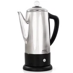 Elite Cuisine 12-CUP Electric Coffee Maker Stainless Steel Modern Drip Brew Open. Price: $63.99.