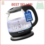 Elite Gourmet EKT1001 Electric 1.0L Bpa-free 1100W Glass Kettle Cordless 360 Ba New. Price: $26.52.