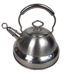 Vtg Culinary Essentials Stainless Steel Tea Kettle Pot Whistling Harmonica 2.8QT Used. Price: $29.74.