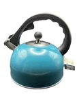 Mainstays 2.5L Whistling Kettle - Teal Blue Stainless Steel New With Tags Open. Price: $12.99.