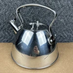 All-clad Tea Kettle 2QT 1.9L Stainless Steel Induction Compatible W/ Lid Used. Price: $48.95.