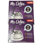 2 Pack Mr. Coffee 1.75 Qt Stainless Steel Whistling Tea Kettle Stay Cool Handle New. Price: $55.80.