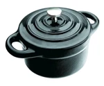 Ibili Round Mini Casserole, Black, 10 X 4.5 Cm Enameled Cast Iron New. Price: $34.00.