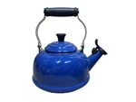 Creuset Blue Black Single Handle Tea & Whistling Kettles With Lid Used. Price: $26.99.