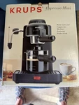 Krups 963 Espresso Mini 4-CUP Cappuccino Machine Electric New Open Box Unused. Price: $85.95.
