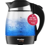 Mueller Living Glass Kettle 1.5L 1500W Led Light Electric Tea New. Price: $39.99.