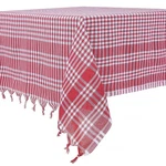 Destalya Checkered Tablecloth 63 X Inch 1" (square), And White New. Price: $23.96.