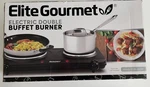 Elite Gourmet EDB-302BF Countertop Double Burner 1500W Cast Iron Hot Plate Gse New. Price: $31.44.