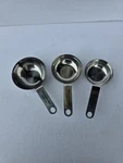 Professional Measuring Cups Stainless Steel Set 3 Metal Used. Price: $40.00.