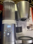 Zwilling Enfinigy Glass Drip Coffee Maker 12 Cup, Silver Open. Price: $45.99.
