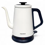 Dmofwhi Gooseneck White/ Black Electric Kettle 1.0L Stainless Steel 1000W Used. Price: $42.42.