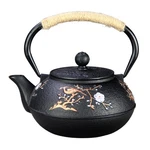 Cast Iron Teapot Sechudo For Stovetop Safe Coated With Enameled Interi... New. Price: $51.61.