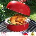 Nordic Ware Deluxe Kettle Smoker Set With 5 Woodchip Varieties Stovetop Bbq Kit New. Price: $75.10.