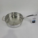 Viking 3-PLY Stainless Steel Saute Pan Mirror Finish With Glass Lid 5.25 Qt Nwt New. Price: $99.75.