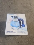 Chefman Fast-boil RJ11-18-PL 1.2L Glass Electric Kettle 1500W Led New. Price: $25.00.