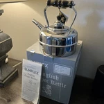 Vntg Simplex 2M Patent Solid Copper Chromed Tea Kettle Pot England W/ Tag & Box New. Price: $349.00.