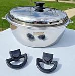 New Saladmaster 12 Qt 316TI Stainless Steel Stock Pot Huge Pan & Cover Cookware. Price: $499.97.