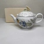 New Lenox Butterfly Meadow Fine Porcelain Lidded Teapot 46 Oz Original Box. Price: $55.00.