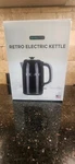 Servappetit Black Retro Style Corded Electric Water Kettle 1.7L Teapot New. Price: $22.00.