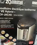 Zojirushi CV-JAC40XB Water Boiler And Warmer 4.0 Liter Stainless Black Open. Price: $230.00.