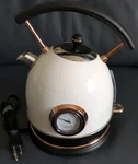 Pre-owned Pukomc Retro Black White Electric Kettle 1.8L YK-823 Nt Used. Price: $39.99.