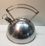 Copco Stainless Steel Tea Kettle Whistling Art Deco - Excellent Used. Price: $19.99.