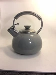 Vintage Copco Light Gray Enamel Teapot/tea Kettle Used. Price: $20.00.