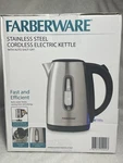 Farberware Stainless Steel Cordless Electric Kettle *new*. Price: $52.50.