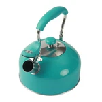 Mainstays Stainless Steel Stovetop Kettle Turquoise 8.3X7.2X8.7 Inch Whistle New. Price: $25.84.