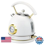 Rasonic Retro Electric Kettle Stainless Steel 1.8L Tea Water Boiler 1500W Quiet New. Price: $94.83.