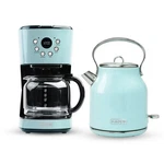 Haden 12 Cup Coffee Maker & Heritage 1.7L Electric Kettle, Turquoise Chrome New. Price: $179.98.