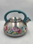 The Pioneer Woman Stainless Steel Whistling Tea Kettle Sweet Romance 2.5QT Used. Price: $25.00.