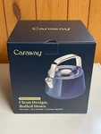 Caraway 2QT Stainless Steel Stove Top Whistle Tea Kettle Blue Brand New Box. Price: $169.99.