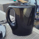 Cordless Electric Kettle Black 1.7L Plastic Water Level Indicator Power Base Open. Price: $16.00.